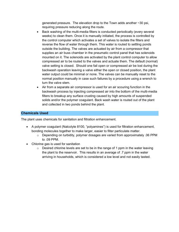 Link to Description of Water system